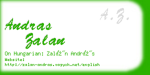 andras zalan business card